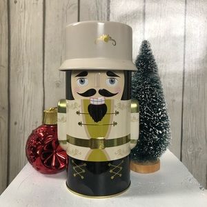 Nutcracker Cookie Tin with Hat